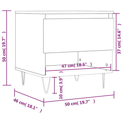 Konferenční Stolky 2 Ks 50X46X50Cm Kompozitní Dřevo