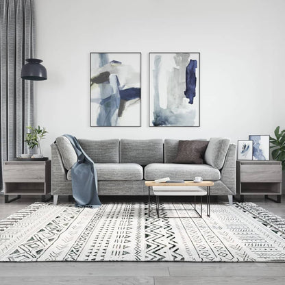 Konferenční Stolek Lesklý Bílý 50 X 46 X 50 Cm Kompozitní Dřevo
