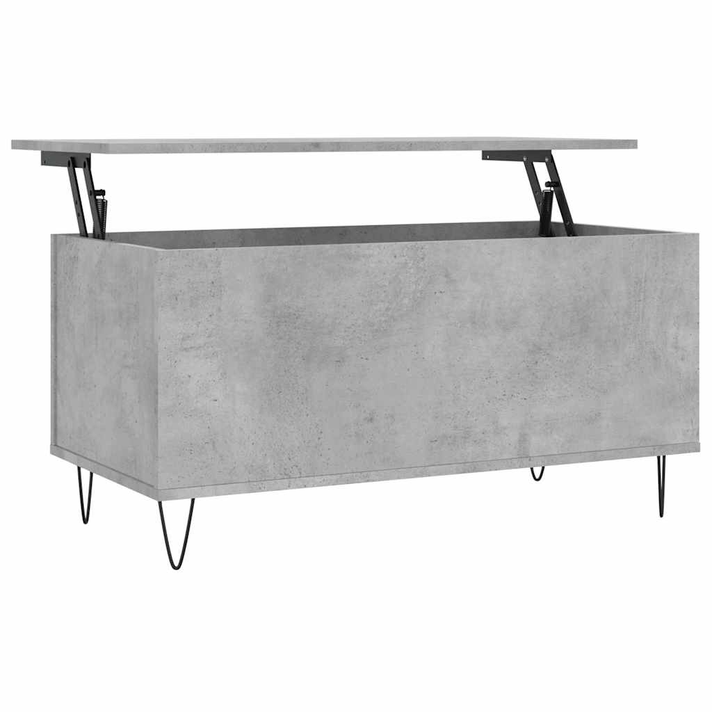 Konferenční Stolek Betonově Šedý 90X44,5X45 Cm Kompozitní Dřevo