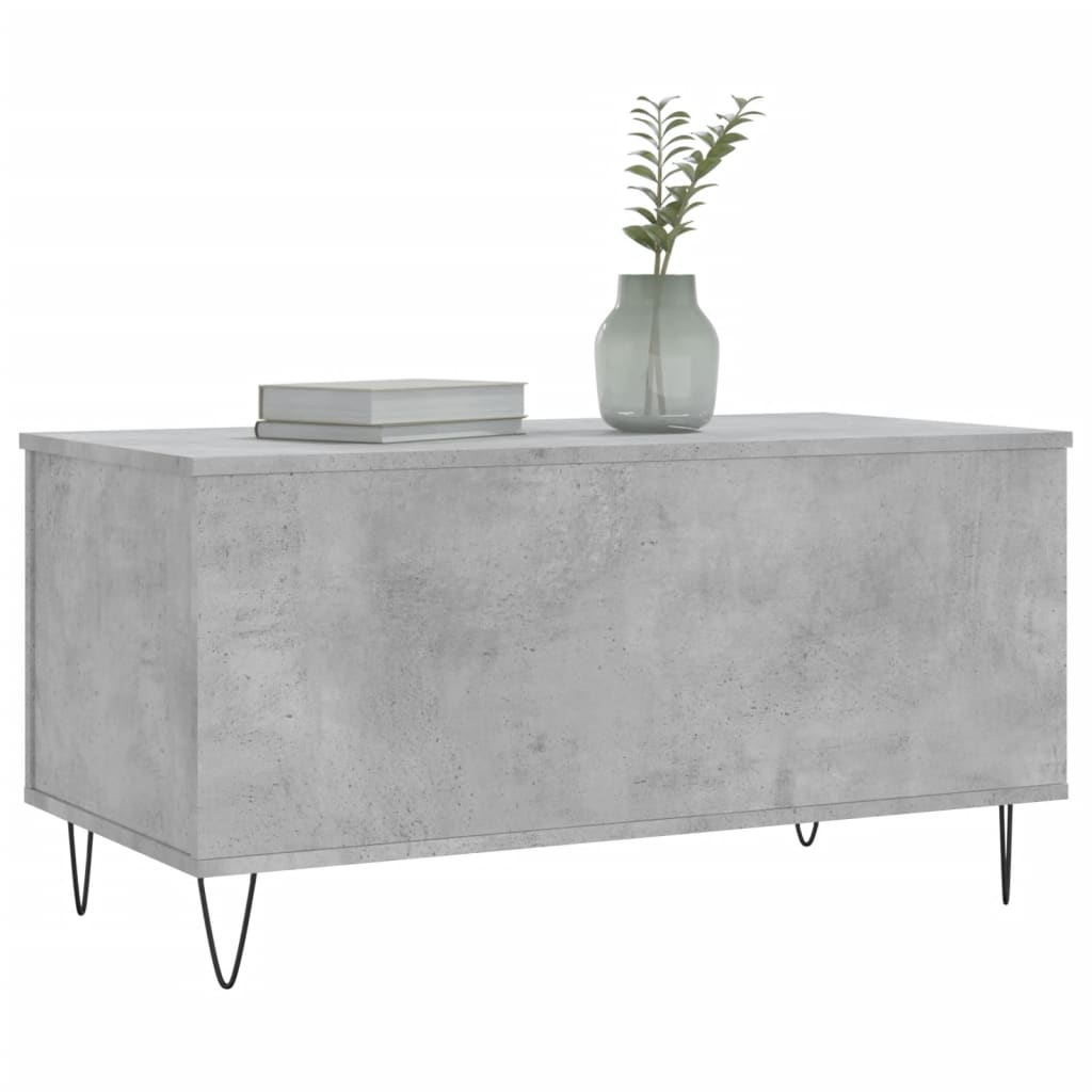 Konferenční Stolek Betonově Šedý 90X44,5X45 Cm Kompozitní Dřevo