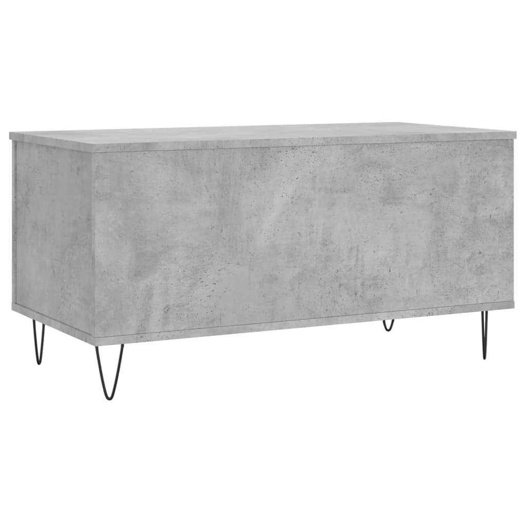 Konferenční Stolek Betonově Šedý 90X44,5X45 Cm Kompozitní Dřevo
