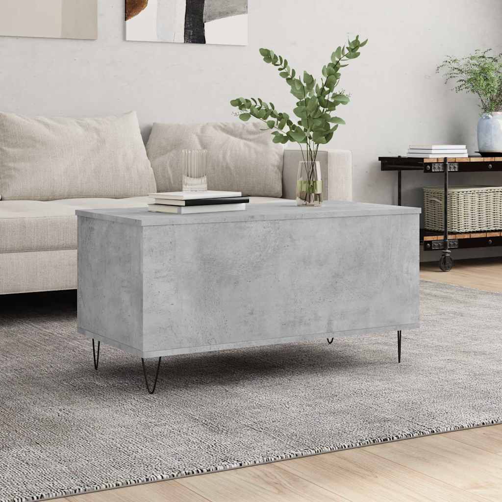 Konferenční Stolek Betonově Šedý 90X44,5X45 Cm Kompozitní Dřevo