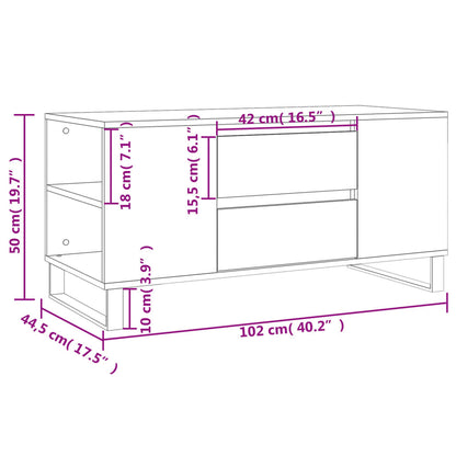 Konferenční Stolek 102X44,5X50 Cm Kompozitní Dřevo