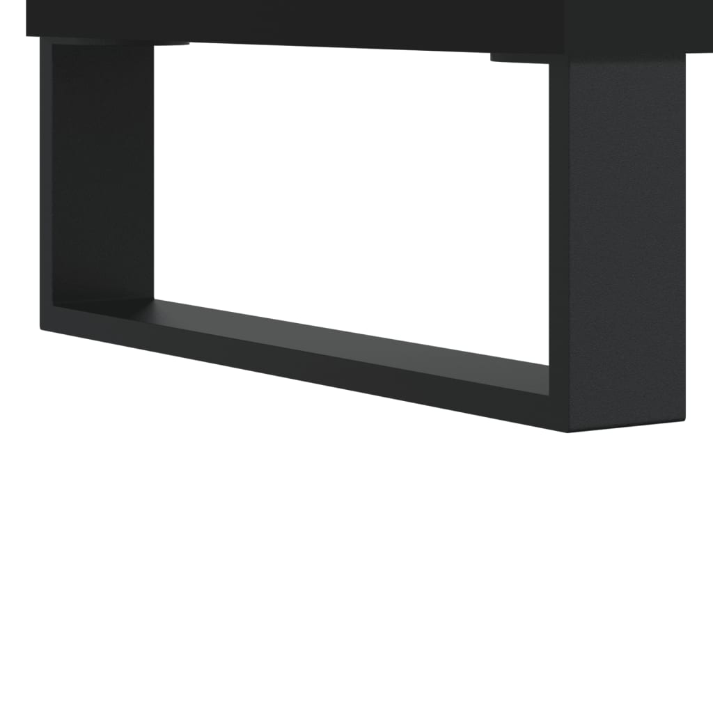 Konferenční Stolek Černý 90 X 49 X 45 Cm Kompozitní Dřevo