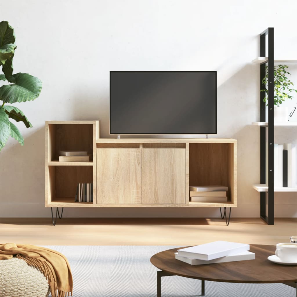 Tv Skříňka Betonově Šedá 100X35X55 Cm Kompozitní Dřevo