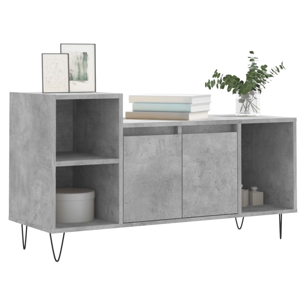 Tv Skříňka Betonově Šedá 100X35X55 Cm Kompozitní Dřevo