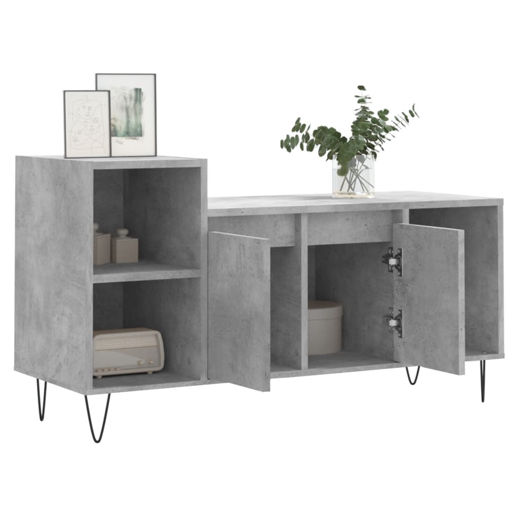 Tv Skříňka Betonově Šedá 100X35X55 Cm Kompozitní Dřevo