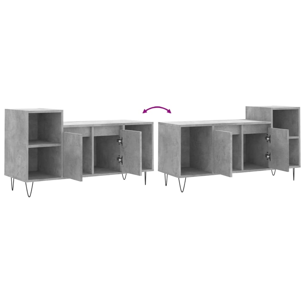 Tv Skříňka Betonově Šedá 100X35X55 Cm Kompozitní Dřevo
