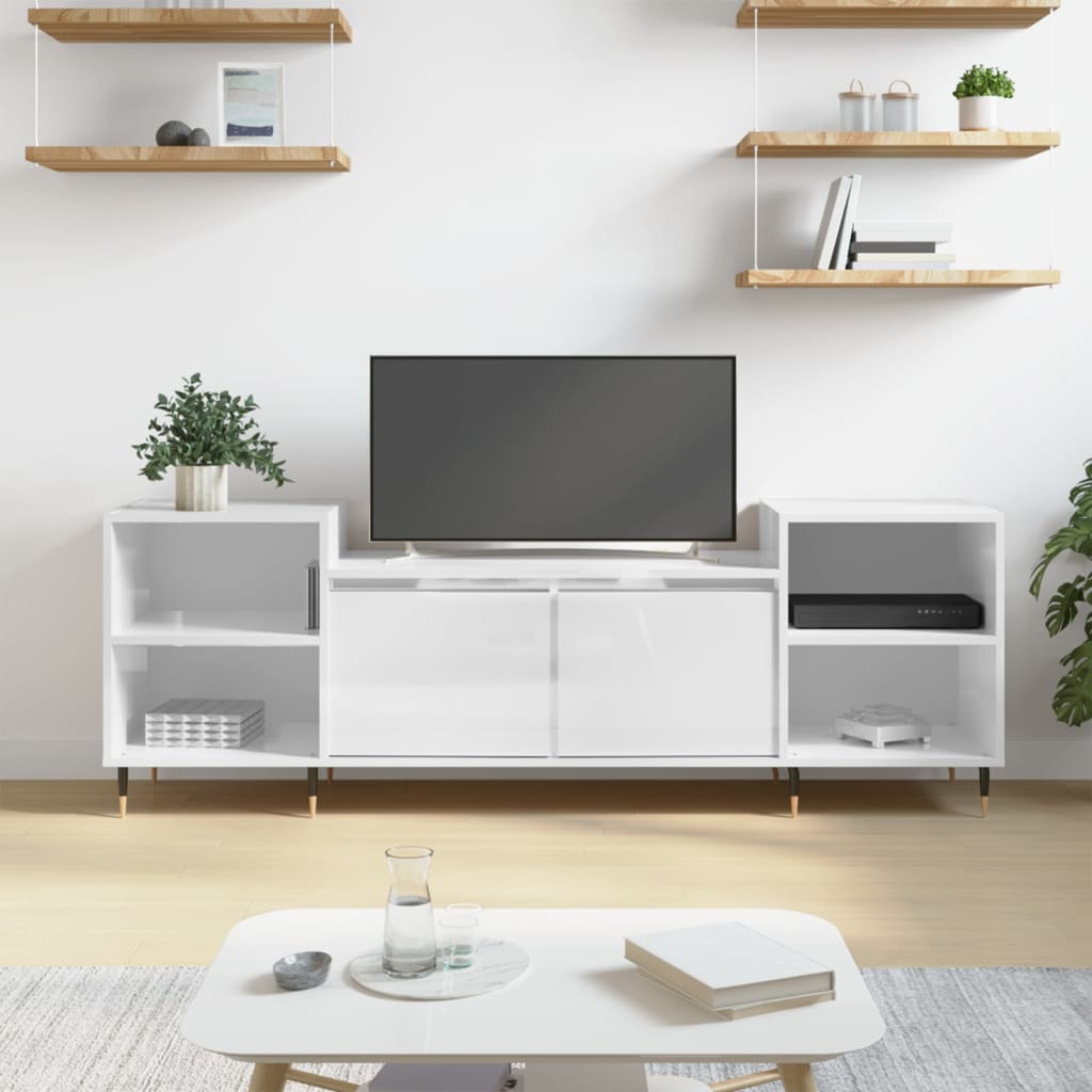 Tv Skříňka Šedá Sonoma 160X35X55 Cm Kompozitní Dřevo