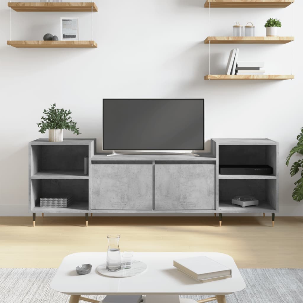 Tv Skříňka Šedá Sonoma 160X35X55 Cm Kompozitní Dřevo