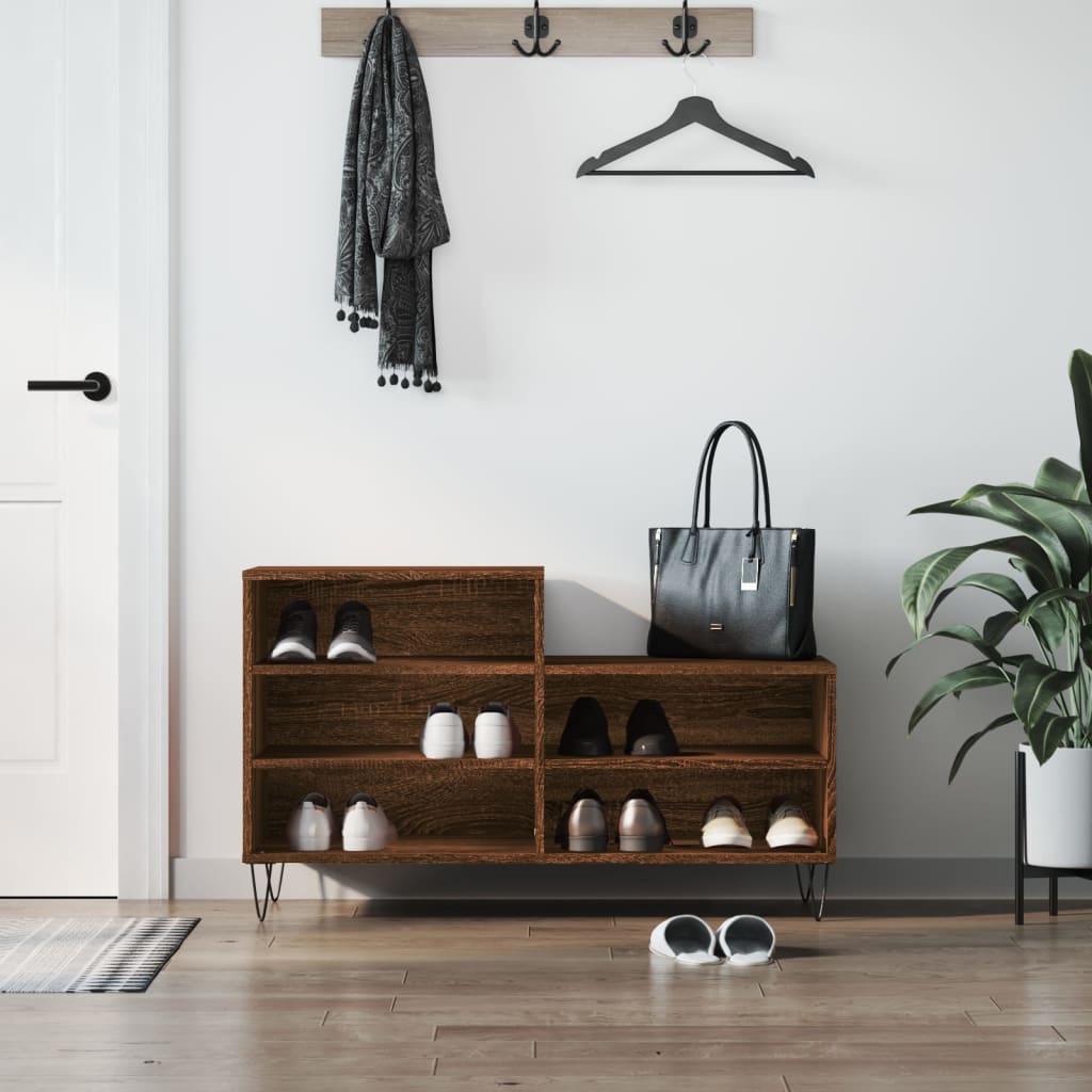 Botník Betonově Šedý 102X36X60 Cm Kompozitní Dřevo