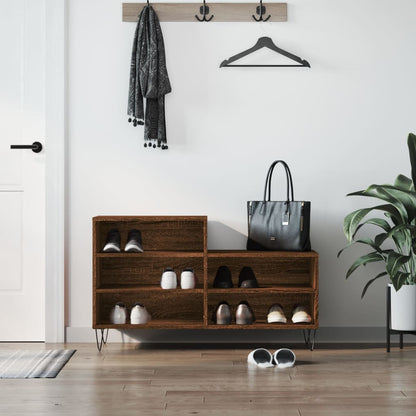 Botník Betonově Šedý 102X36X60 Cm Kompozitní Dřevo