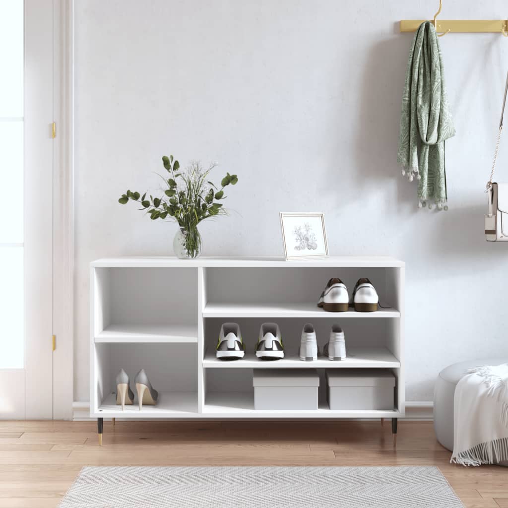 Botník Betonově Šedý 102X36X60 Cm Kompozitní Dřevo