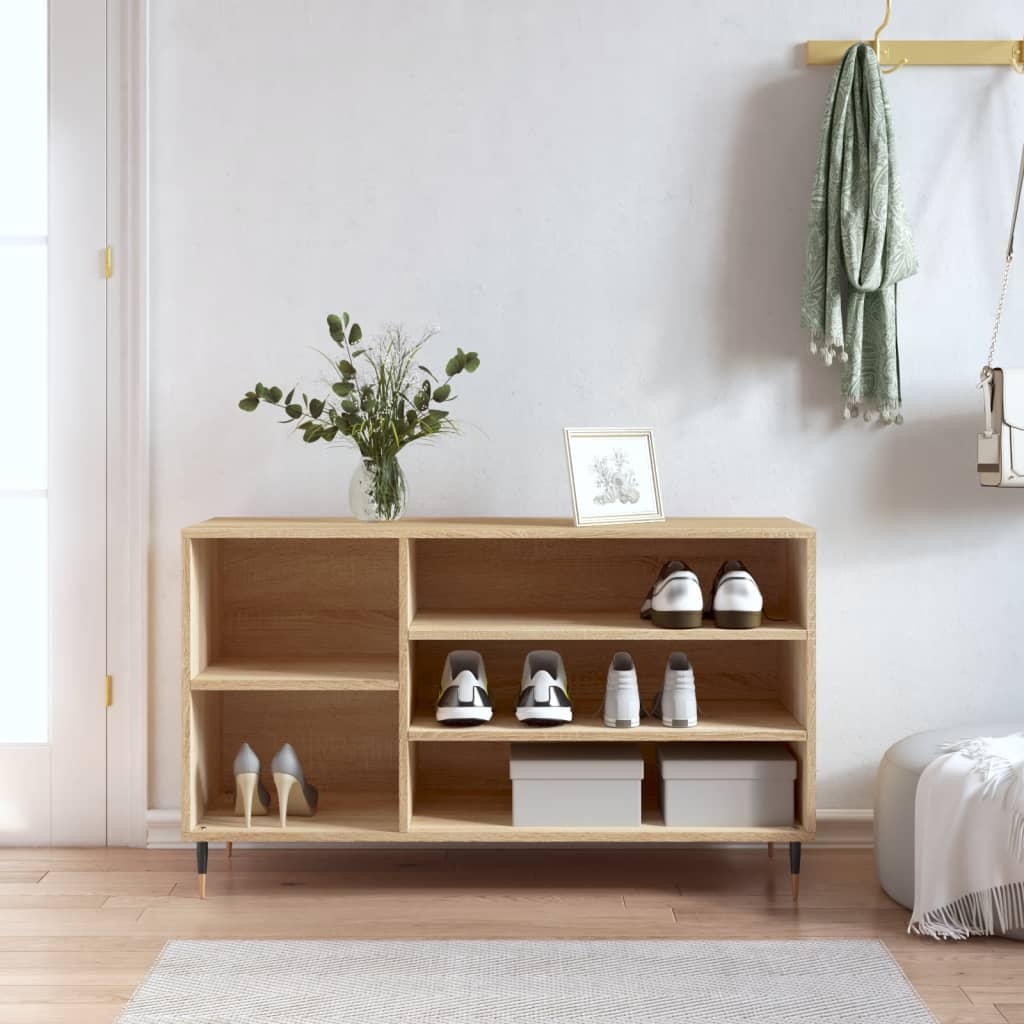 Botník Betonově Šedý 102X36X60 Cm Kompozitní Dřevo