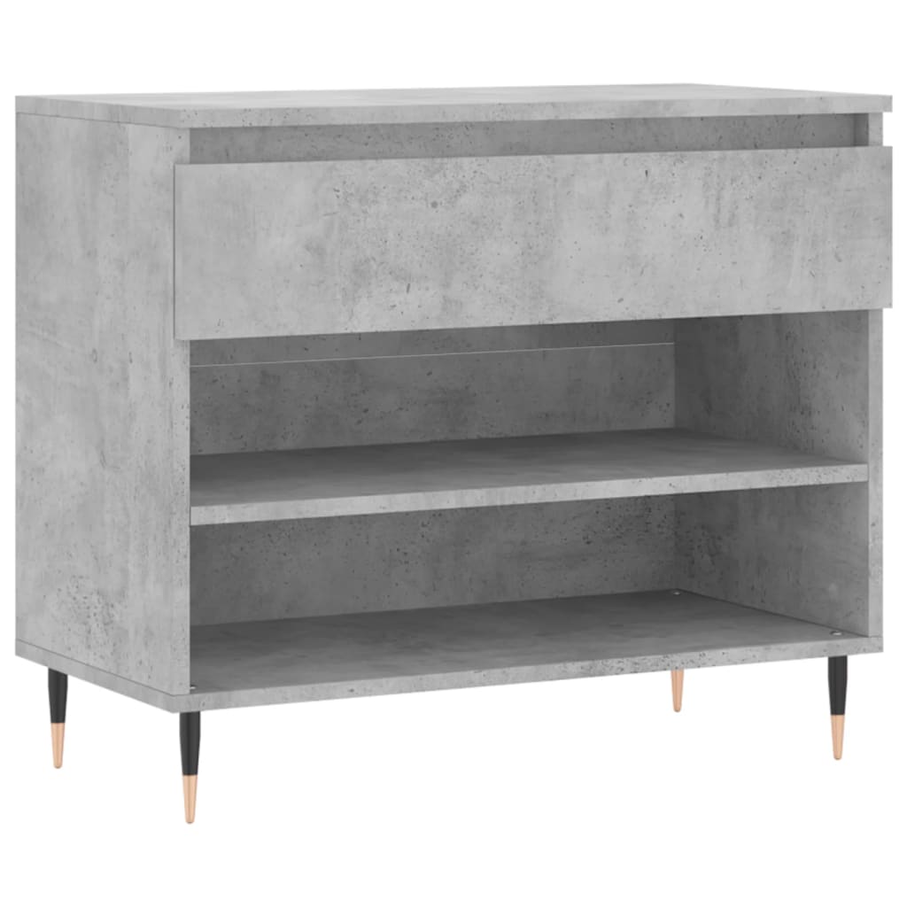 Botník Betonově Šedý 70X36X60 Cm Kompozitní Dřevo