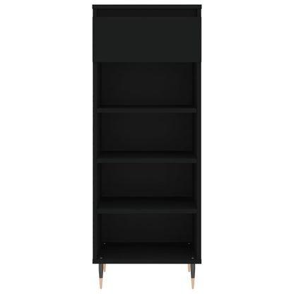 Botník Černý 40X36X105 Cm Kompozitní Dřevo