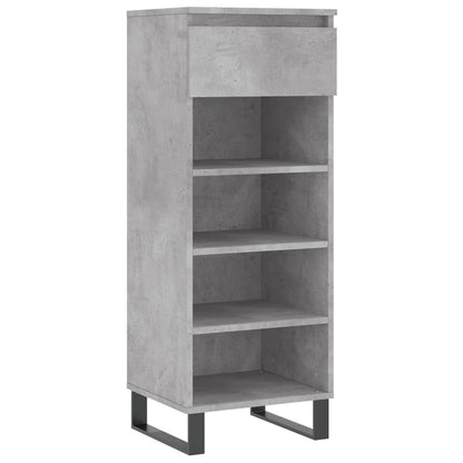 Botník Betonově Šedý 40X36X105 Cm Kompozitní Dřevo
