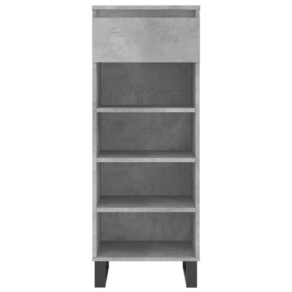 Botník Betonově Šedý 40X36X105 Cm Kompozitní Dřevo