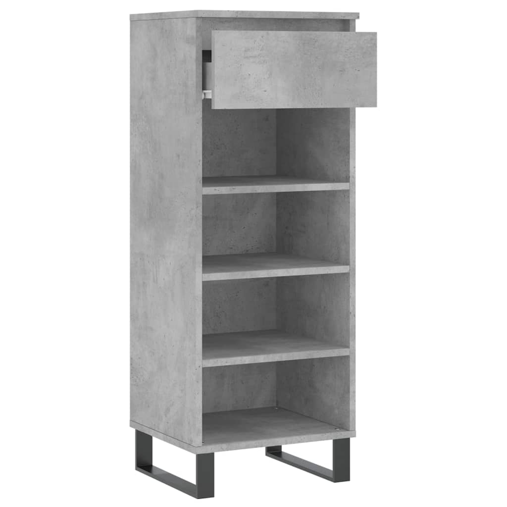 Botník Betonově Šedý 40X36X105 Cm Kompozitní Dřevo
