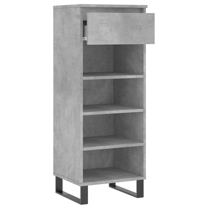 Botník Betonově Šedý 40X36X105 Cm Kompozitní Dřevo