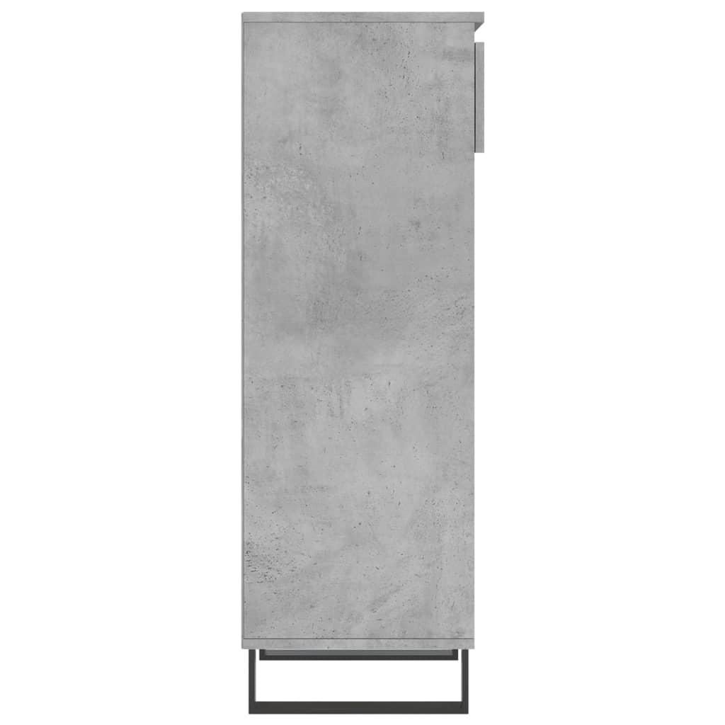 Botník Betonově Šedý 40X36X105 Cm Kompozitní Dřevo