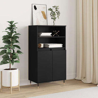 Skříň Highboard 60 X 36 X 110 Cm Kompozitní Dřevo