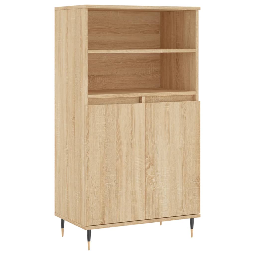 Skříň Highboard 60 X 36 X 110 Cm Kompozitní Dřevo
