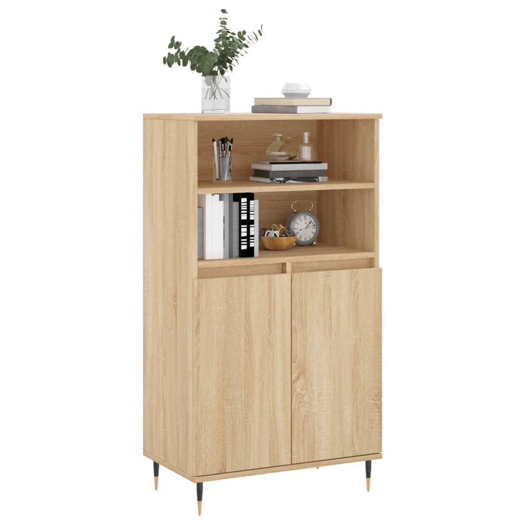Skříň Highboard 60 X 36 X 110 Cm Kompozitní Dřevo