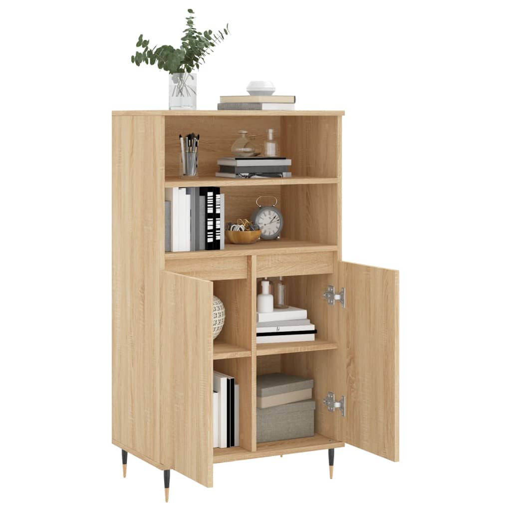 Skříň Highboard 60 X 36 X 110 Cm Kompozitní Dřevo