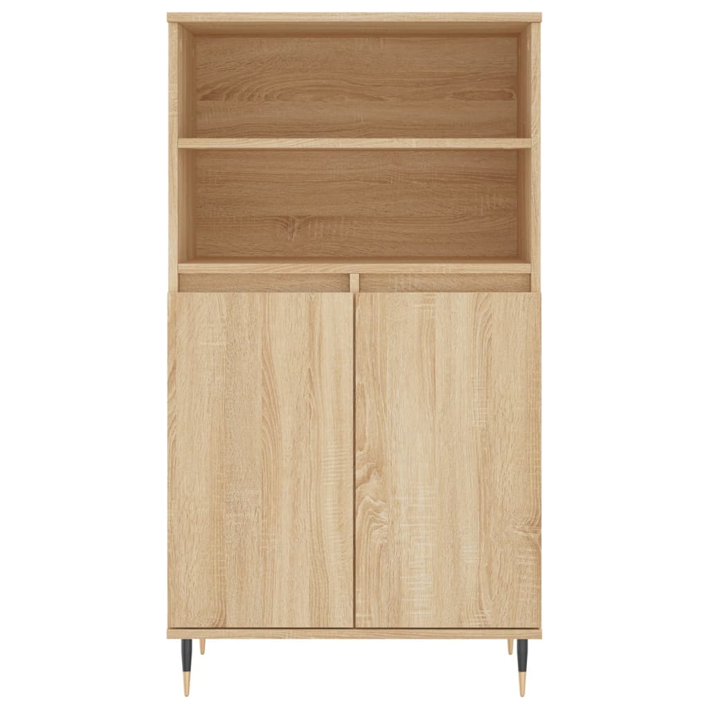 Skříň Highboard 60 X 36 X 110 Cm Kompozitní Dřevo