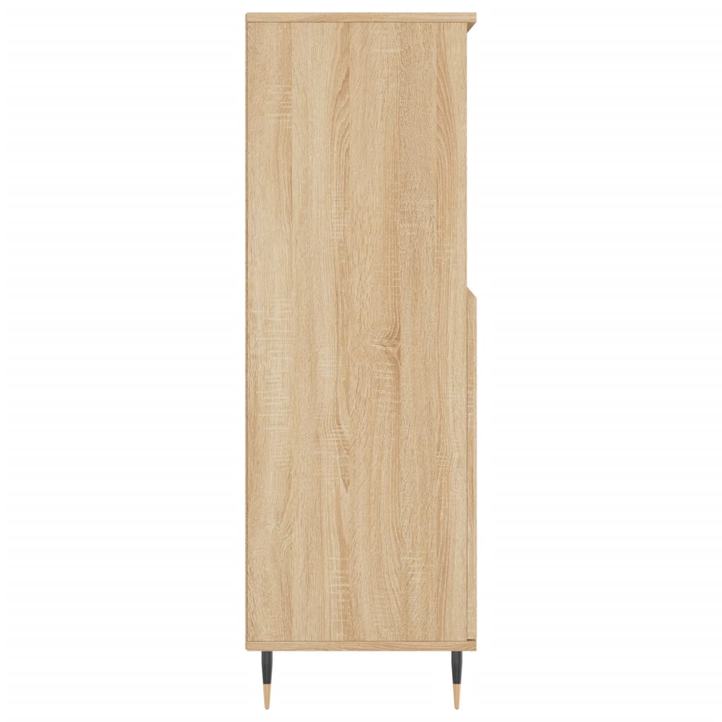 Skříň Highboard 60 X 36 X 110 Cm Kompozitní Dřevo