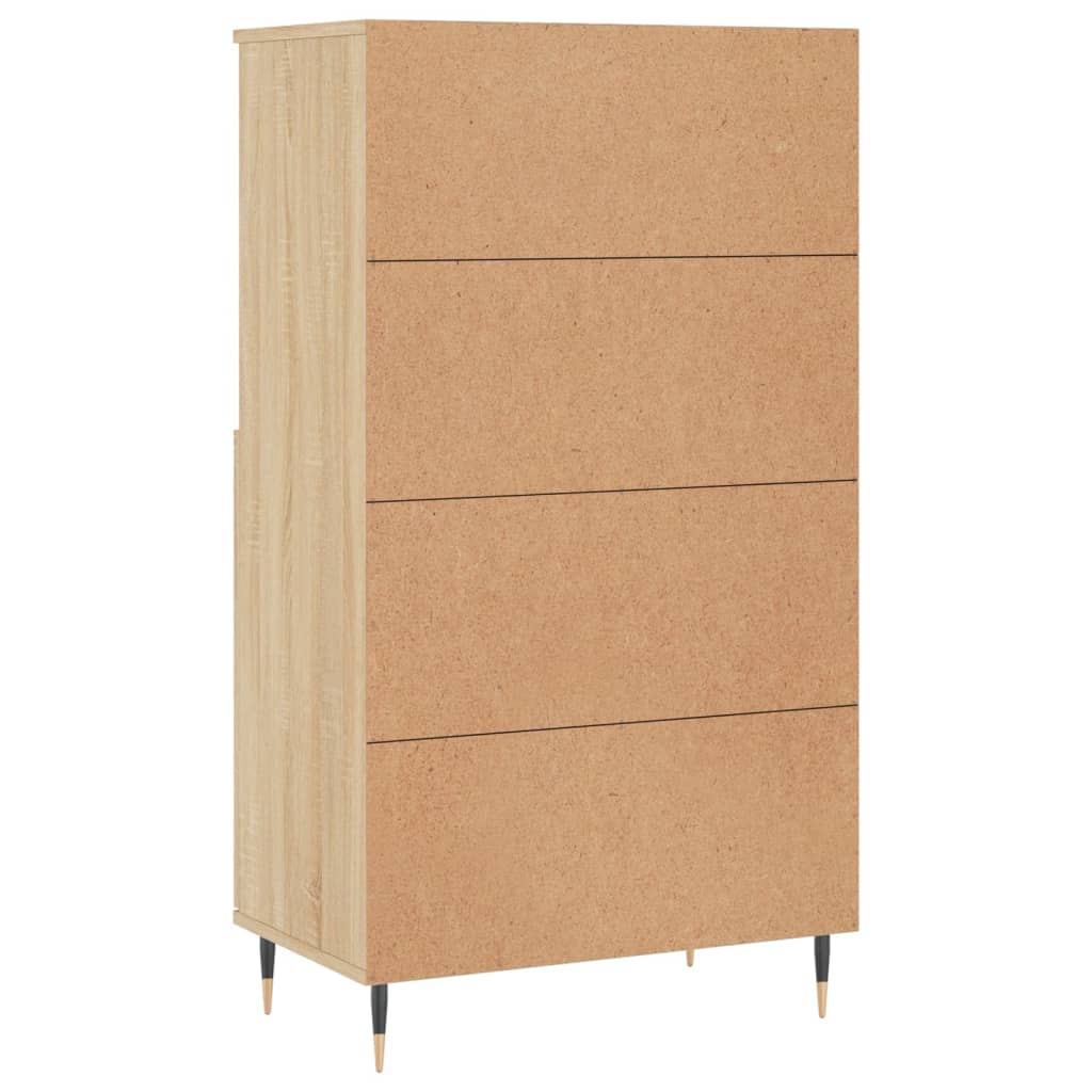 Skříň Highboard 60 X 36 X 110 Cm Kompozitní Dřevo