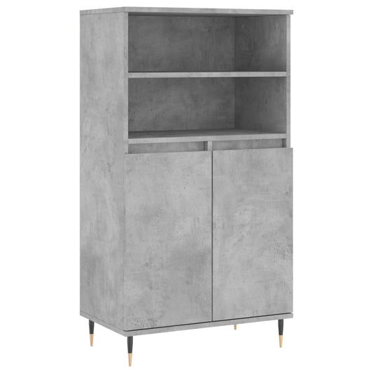 Skříň Highboard Betonově Šedá 60 X 36 X 110 Cm Kompozitní Dřevo