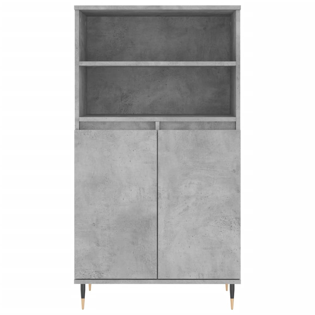 Skříň Highboard Betonově Šedá 60 X 36 X 110 Cm Kompozitní Dřevo