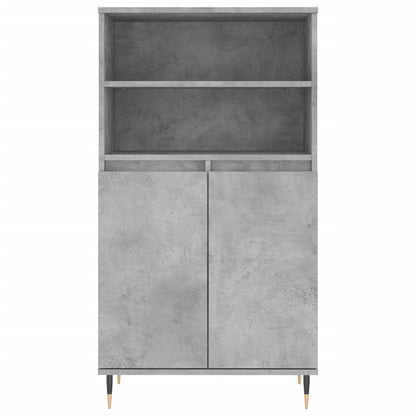 Skříň Highboard Betonově Šedá 60 X 36 X 110 Cm Kompozitní Dřevo