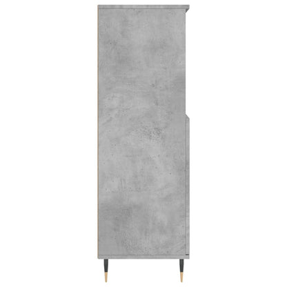 Skříň Highboard Betonově Šedá 60 X 36 X 110 Cm Kompozitní Dřevo