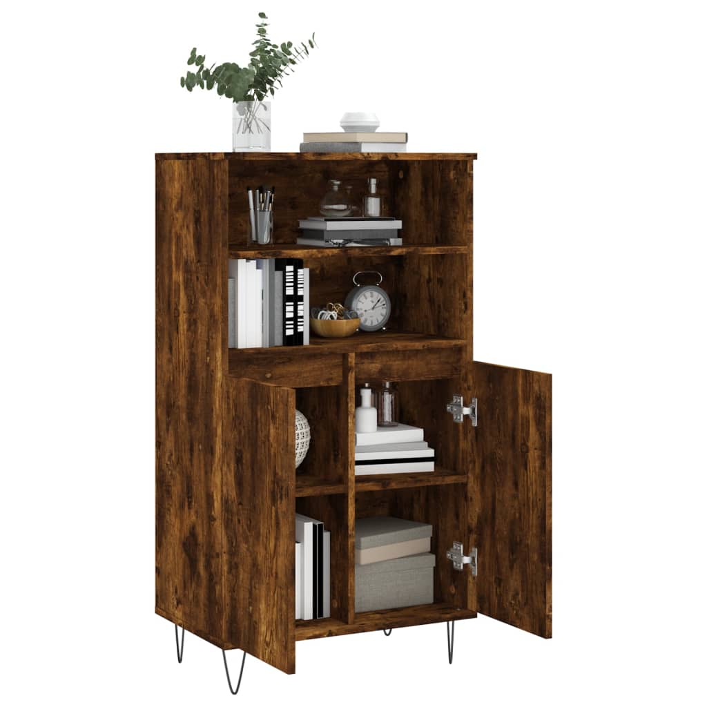 Skříň Highboard 60 X 36 X 110 Cm Kompozitní Dřevo