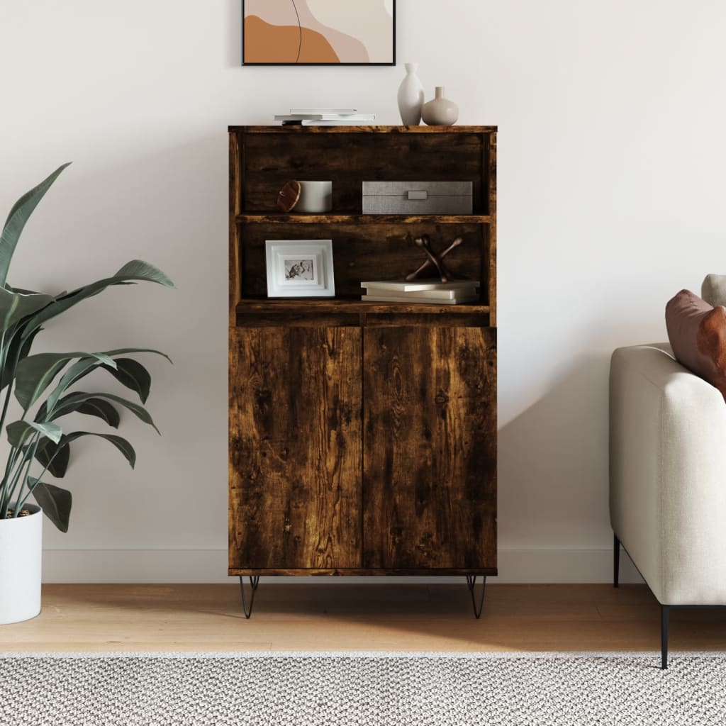Skříň Highboard 60 X 36 X 110 Cm Kompozitní Dřevo