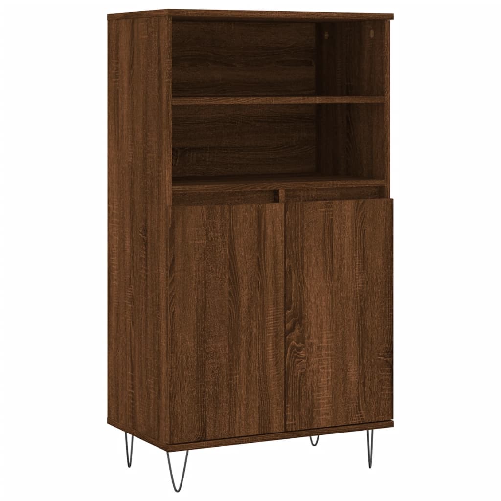 Skříň Highboard 60 X 36 X 110 Cm Kompozitní Dřevo