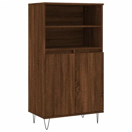 Skříň Highboard 60 X 36 X 110 Cm Kompozitní Dřevo