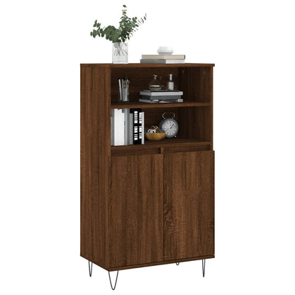 Skříň Highboard 60 X 36 X 110 Cm Kompozitní Dřevo