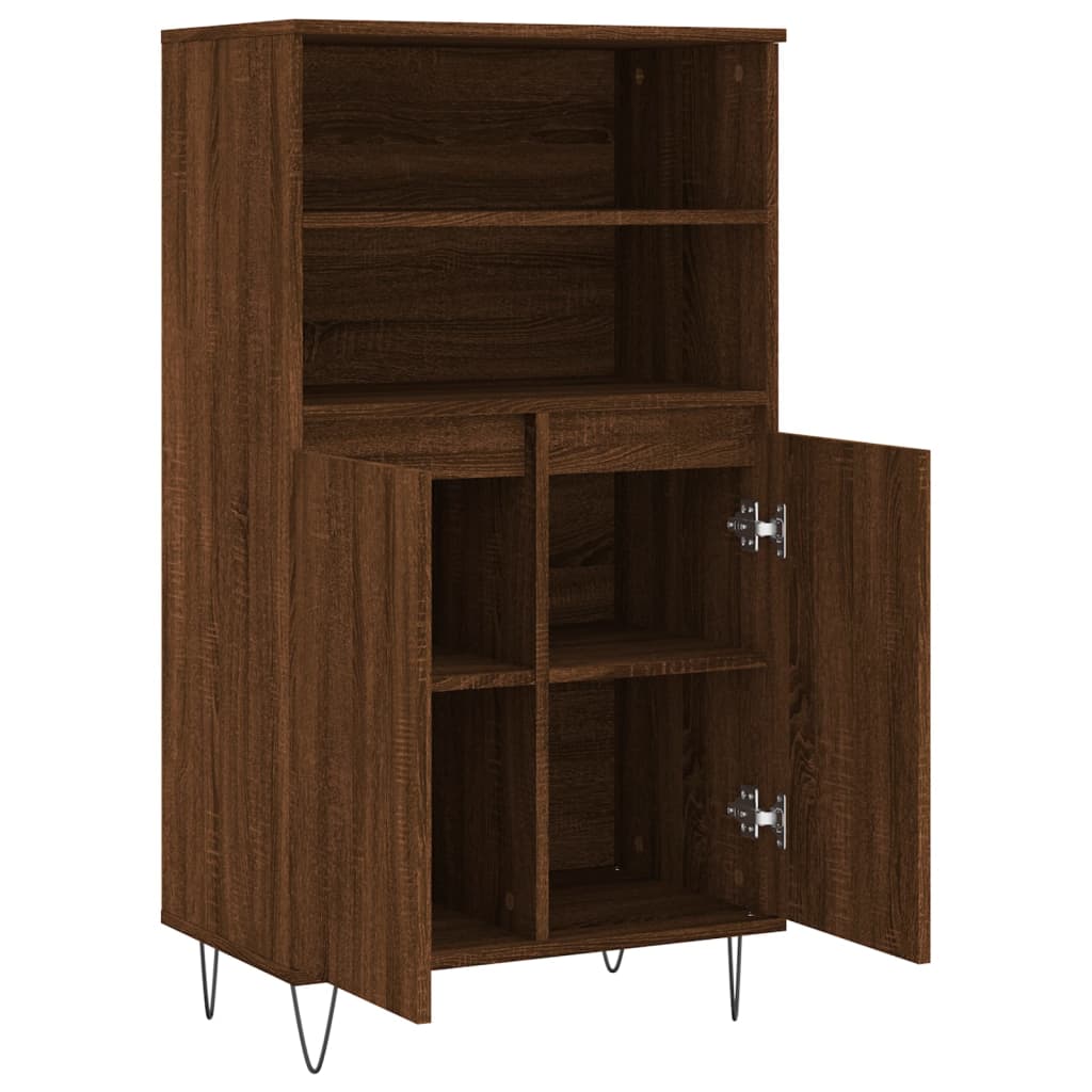 Skříň Highboard 60 X 36 X 110 Cm Kompozitní Dřevo