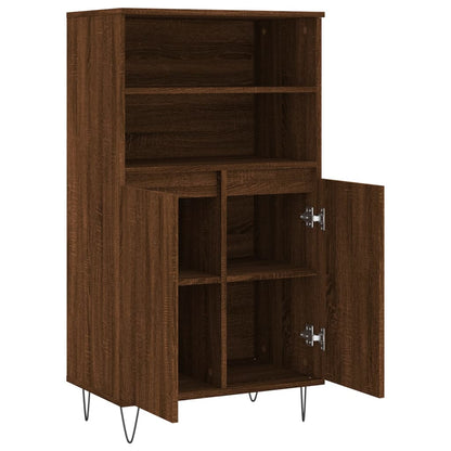 Skříň Highboard 60 X 36 X 110 Cm Kompozitní Dřevo