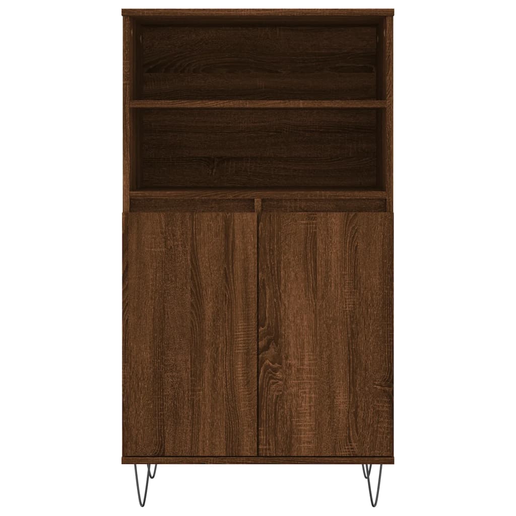 Skříň Highboard 60 X 36 X 110 Cm Kompozitní Dřevo
