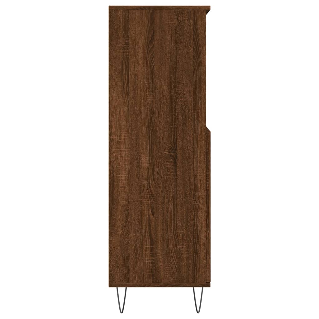 Skříň Highboard 60 X 36 X 110 Cm Kompozitní Dřevo