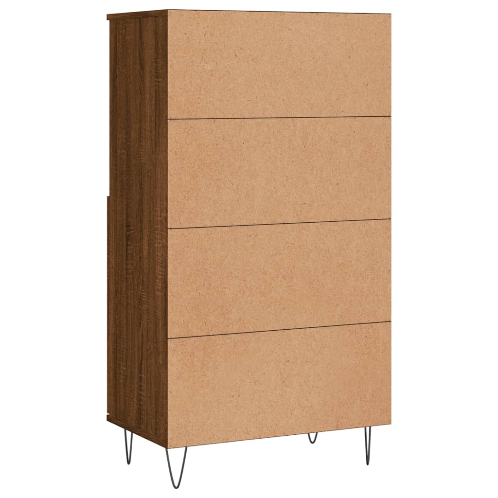 Skříň Highboard 60 X 36 X 110 Cm Kompozitní Dřevo