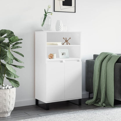 Skříň Highboard Betonově Šedá 60 X 36 X 110 Cm Kompozitní Dřevo