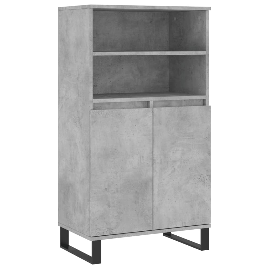 Skříň Highboard Betonově Šedá 60 X 36 X 110 Cm Kompozitní Dřevo