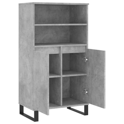 Skříň Highboard Betonově Šedá 60 X 36 X 110 Cm Kompozitní Dřevo