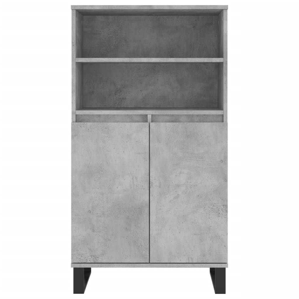 Skříň Highboard Betonově Šedá 60 X 36 X 110 Cm Kompozitní Dřevo